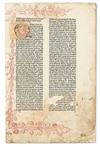 INCUNABULA  NICOLAUS DE LYRA. Postilla super quattuor Evangelistas.  1477